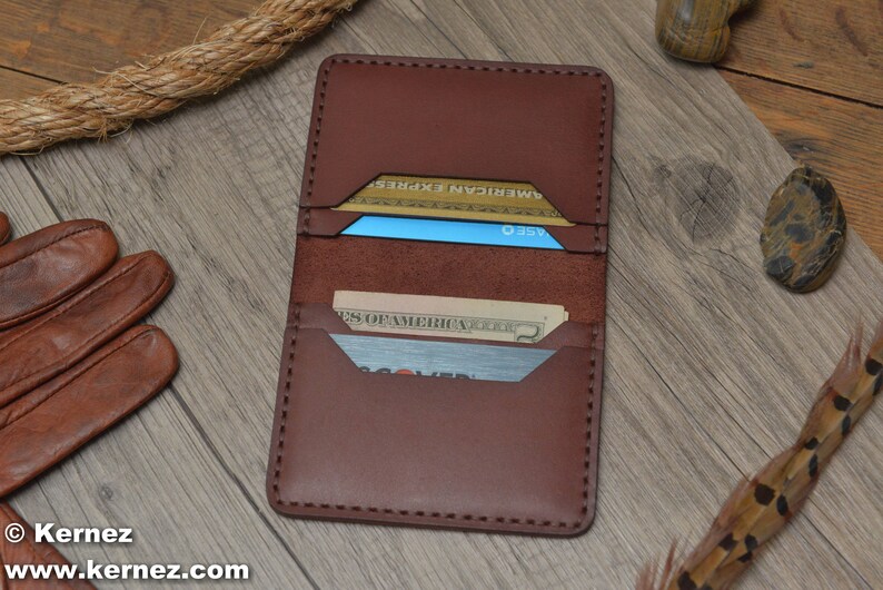 Mens Leather Wallet Personalized Wallet Mens Leather Bifold Leather Card Wallet Minimalist Wallet Pocket Wallet Slim Wallet - 